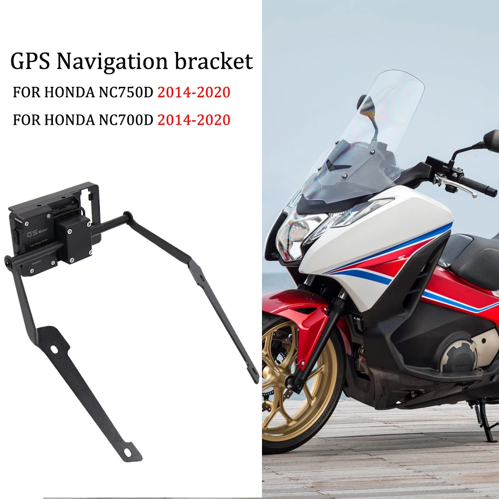 

New For Honda NC700D NC750D Motorcycle USB Charger Mobile Phone Holder Stand Navigation Bracket NC 700 D NC 750 D 2014-2020 2019