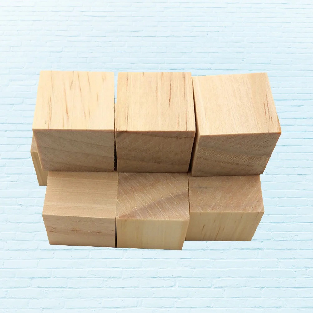 

200pcs Wood Cube Block DIY Wooden Cube Block Primary Color Cubic Wood Wooden Craft (10mm) craft cube wooden craft cube