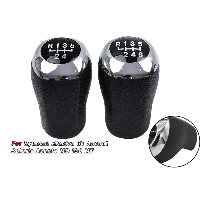 For Hyundai Verna car 5/6 gear shift head high quality gear lever shift hand ball gear handle accessories