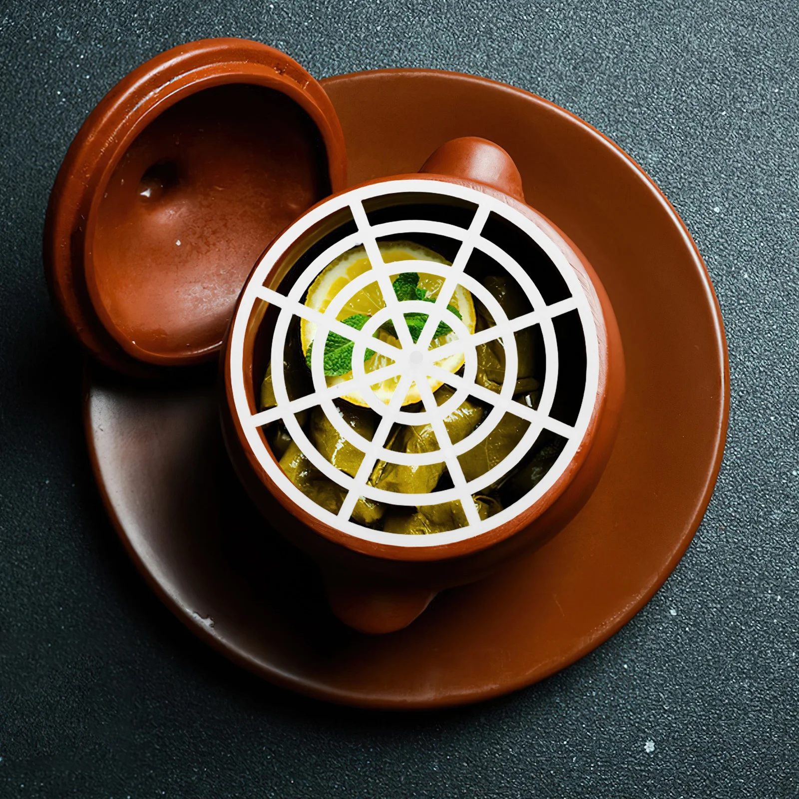 10 قطعة 9.7 سنتيمتر البلاستيك التخمير الأوزان الخضار مخلل الصحافة تخمير لوازم جرة الصحافة لوحة أدوات تخزين المطبخ