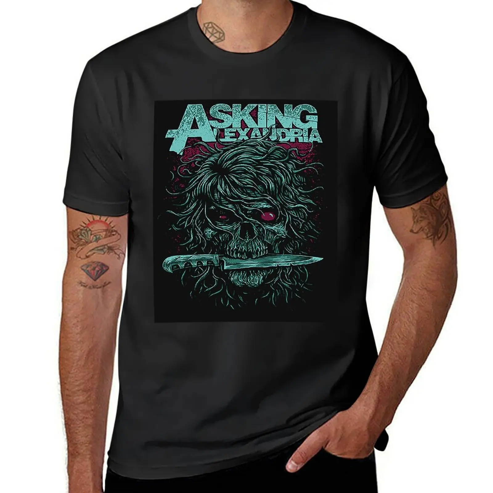 

Asking Alexandria T-Shirt aesthetic clothes custom t-shirts cheap stuff vintage anime shirt funny t shirts men