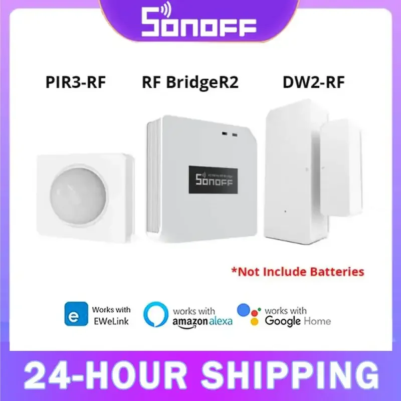 

SONOFF RF мост R2 433 МГц DW2 дверь окно пир3 датчик движения умная сцена безопасность дома управление через EWeLink Google Home Alexa