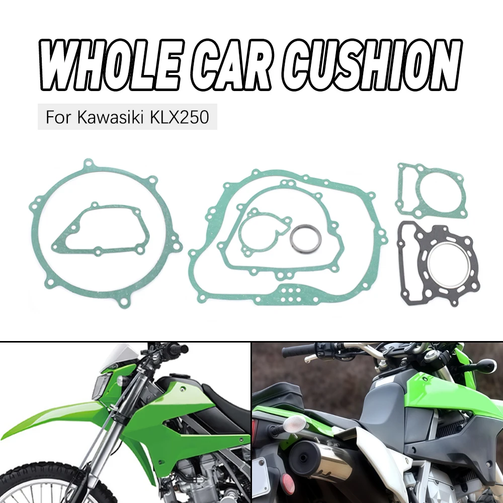 

Motorcycle Complete Cylinder Head Overhaul Gasket Repair Pad Mat Set For Kawasaki KLX250R 1994-1996 KLX250S 06-07 09-14 KLX250
