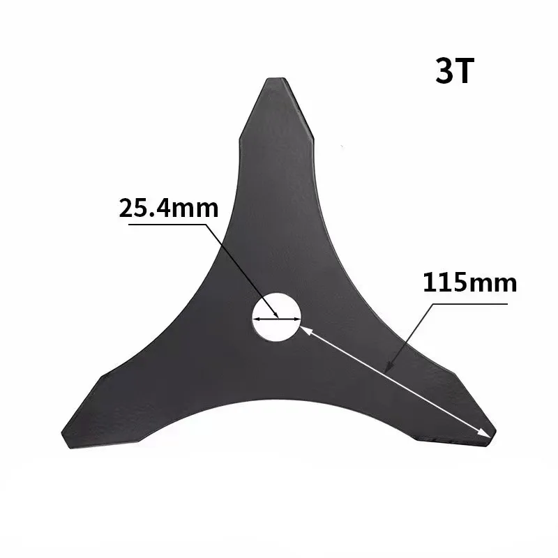 Universal 10" x 3T Brush Cutter Blade - 3-Tooth Replacement for Most Straight Shaft Trimmers, Lawn Care & Landscaping Tool