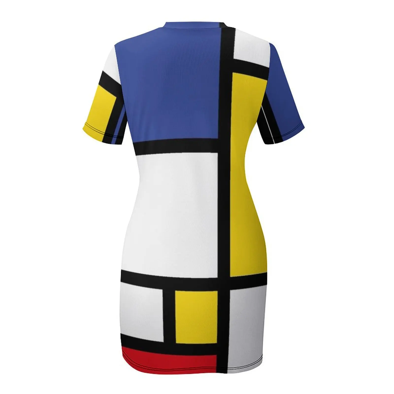 Mondrian Minimalist De Stijl Modern Art Abstract Design New Short Sleeved Dress long sleeve dresses Dress