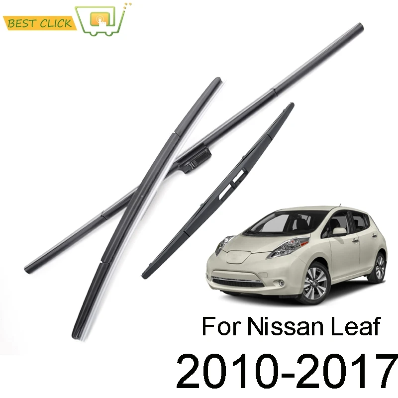 Misima Windshield Windscreen Wiper Blades Set For Nissan Leaf 2010 - 2017 Front Rear Window 2011 2012 2013 2014 2015 2016