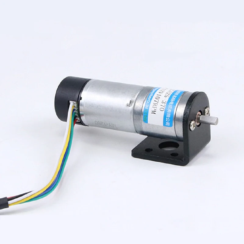 Motoriduttore cc da 25mm con Encoder 6v 12v 24v JGA25- 370B velocità regolabile Can CW CCW regolazione della velocità motore di piccole dimensioni