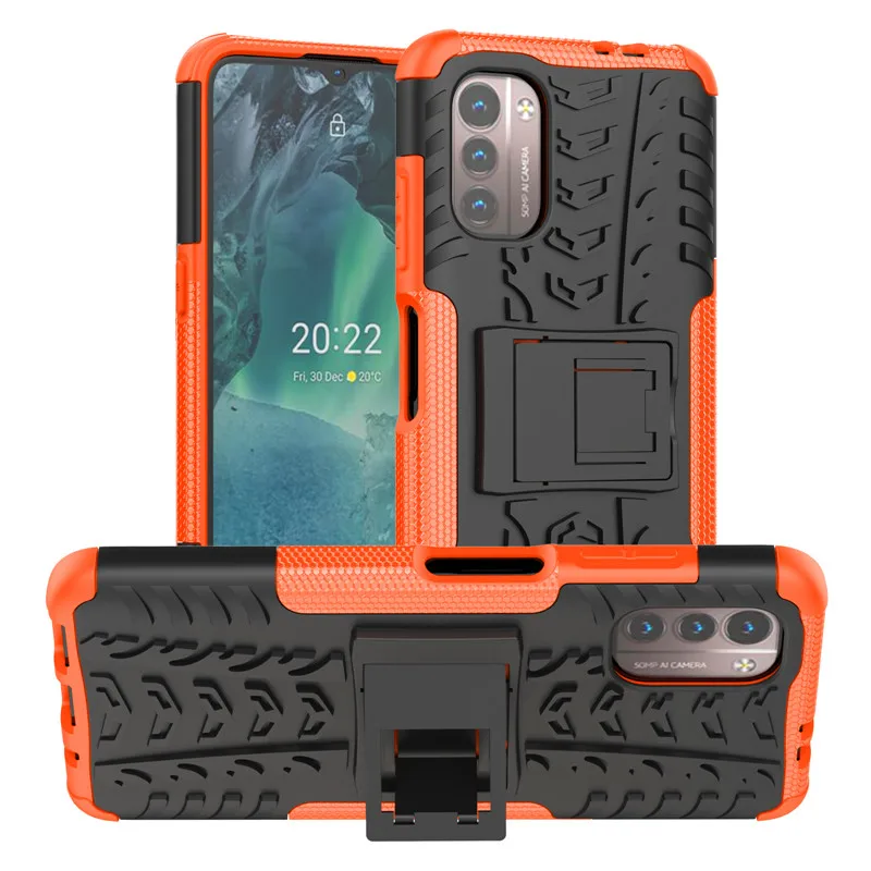 

For Nokia G21 G11 Case Shockproof Anti-knock Rugged Rubber Silicone Armor Protector Phone Cover Case for Nokia G21 G11 TA-1401