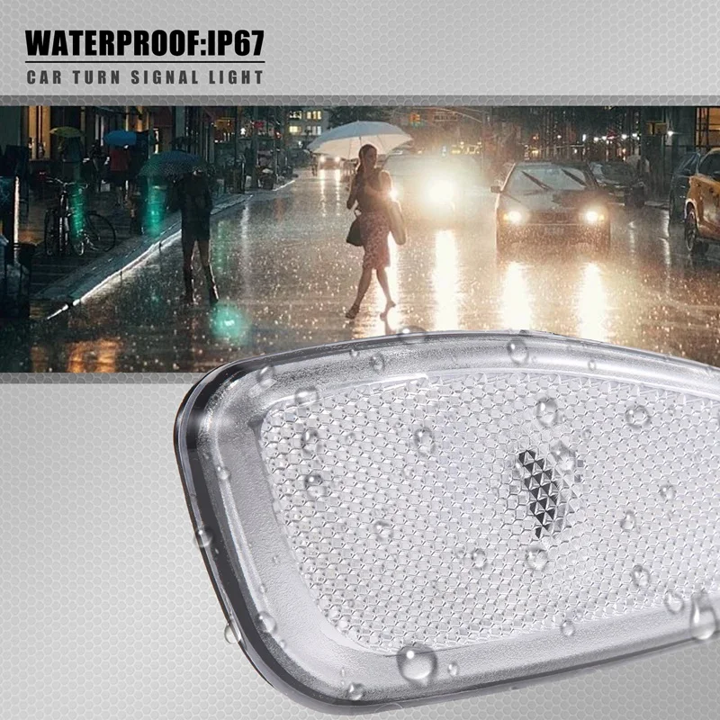 Car Side Reflection Warning Turn Signal Light Lamp Front Turn Signals Light For Jeep Renegade 2014-2017