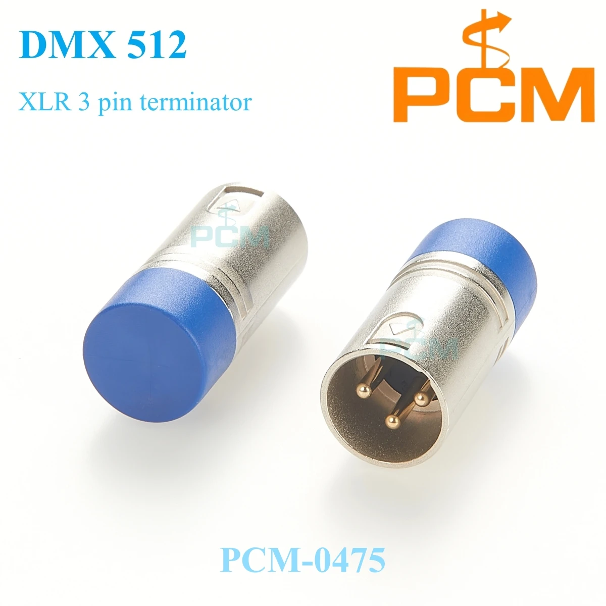 3 Pin DMX Terminator Plug,gold-plated contacts XLR 3 pin male 120 Ohm 1/8W terminal resistor,for light signal terminals