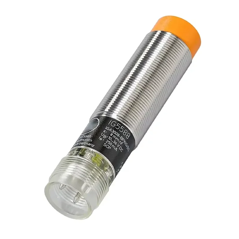 IG5588 M18 Inductive Proximity Sensor 8mm Sensing PNP NO 10-36VDC M12 4Pin IP67