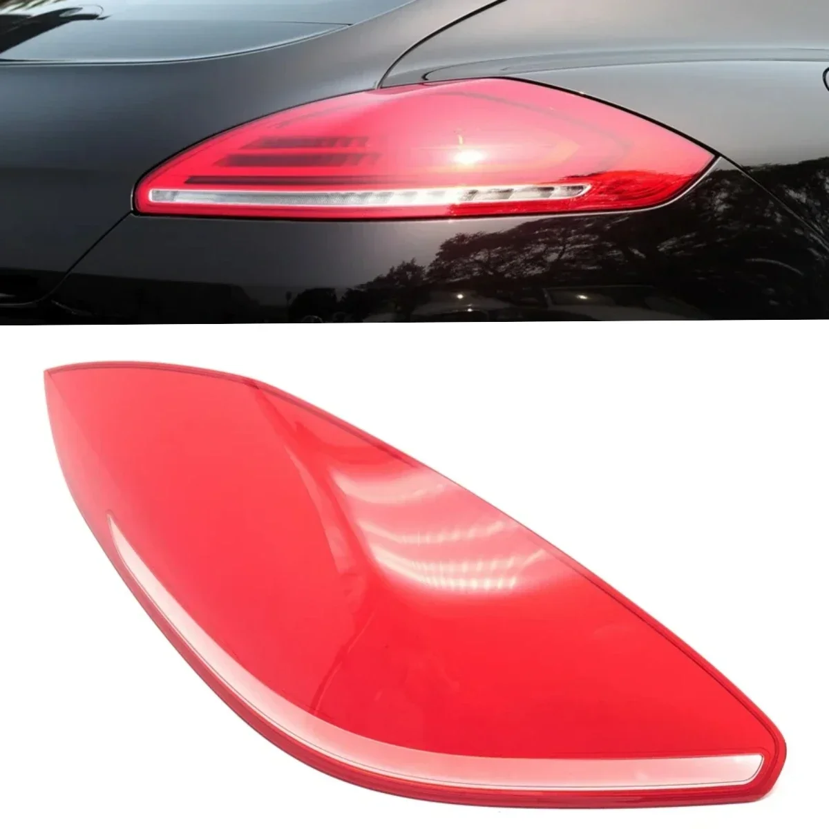 

For Porsche Panamera Rear Bumper Brake Light Mask Tail Lamp Cover Taillight Shell Auto Replacement Parts 2014 2015 2016