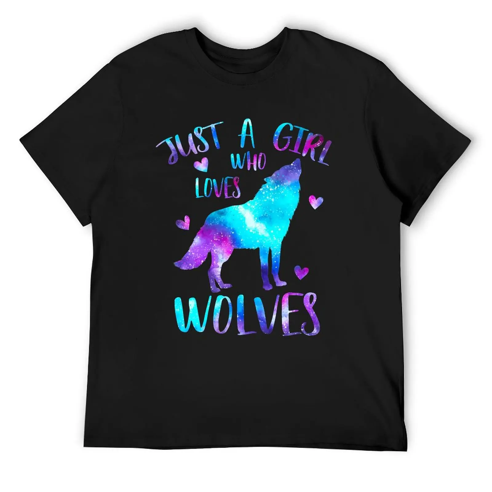 

Just a girl who loves Wolves T-Shirt funny shirt cotton T-shirts oversize korean fashion custom t shirt t shirt men 100℅ cotton
