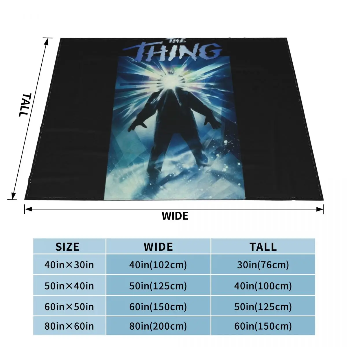 The Thing (1982) Throw Blanket Blankets For Bed funny gift Blanket For Baby christmas blanket