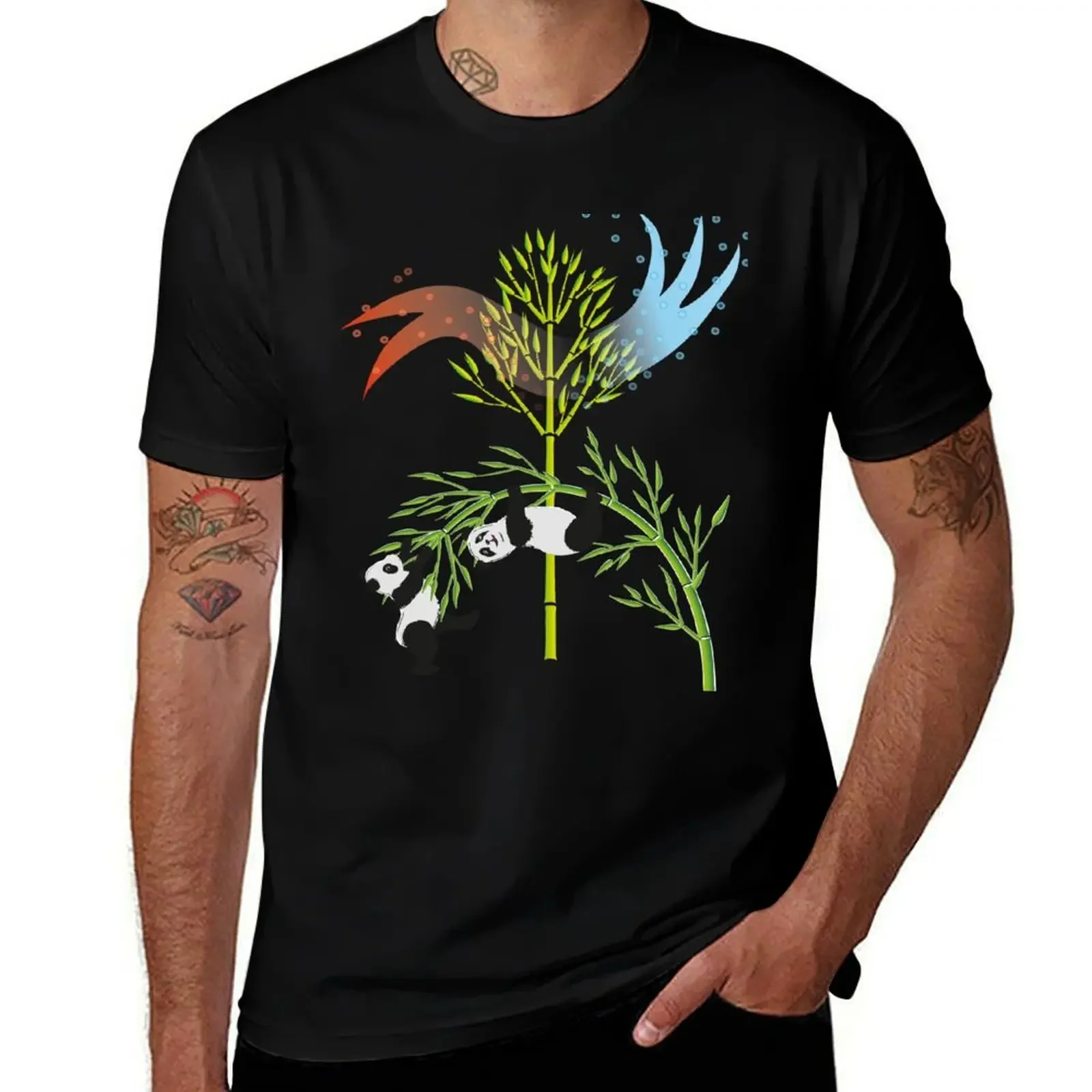 

Pandas in the bamboo – nature, CO and O in play T-Shirt croswit shirt man graphic shirts luxury designer funny t shirts men