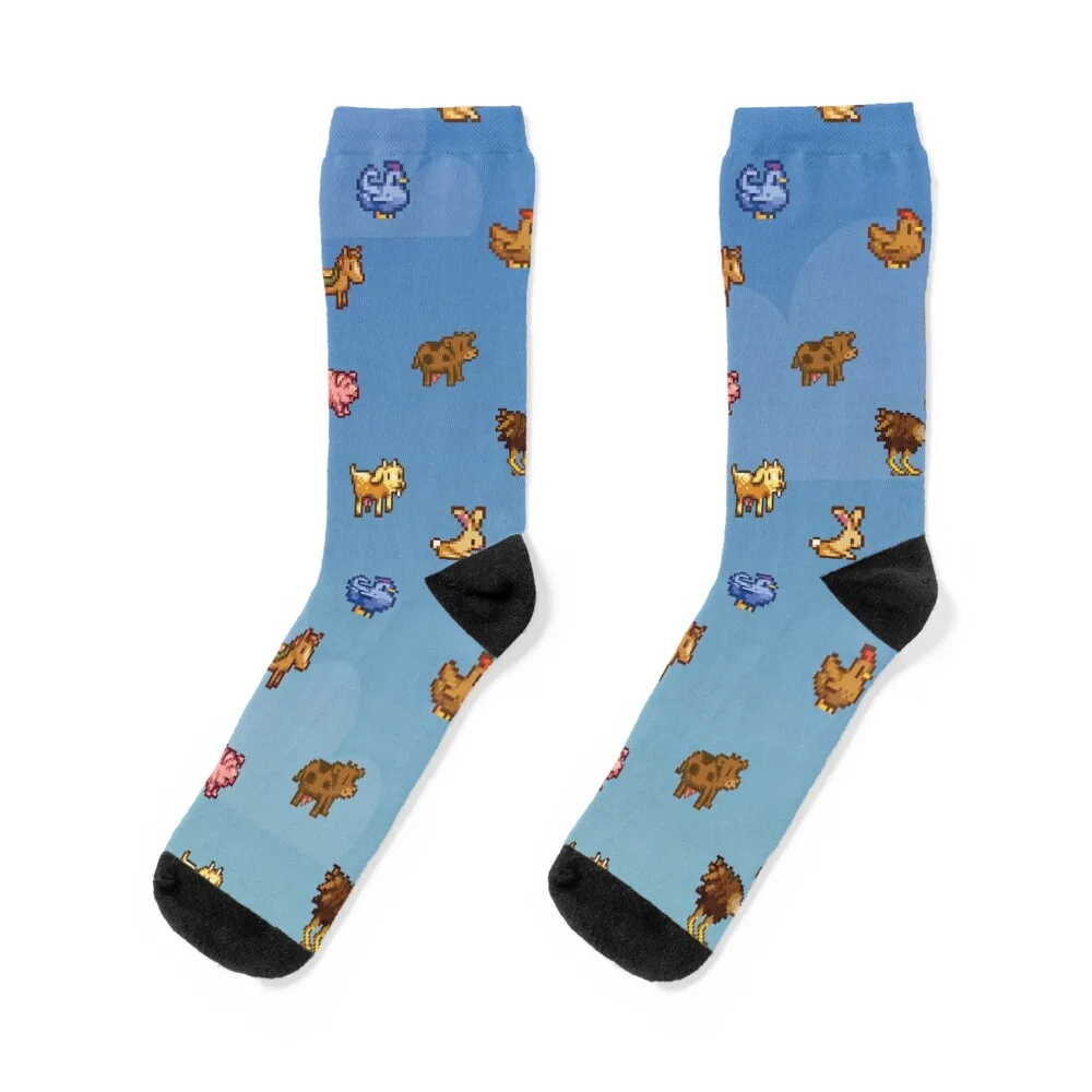 

The Whole Stardew Valley Animal Farm Socks colored FASHION Stockings loose Socks Ladies Men's