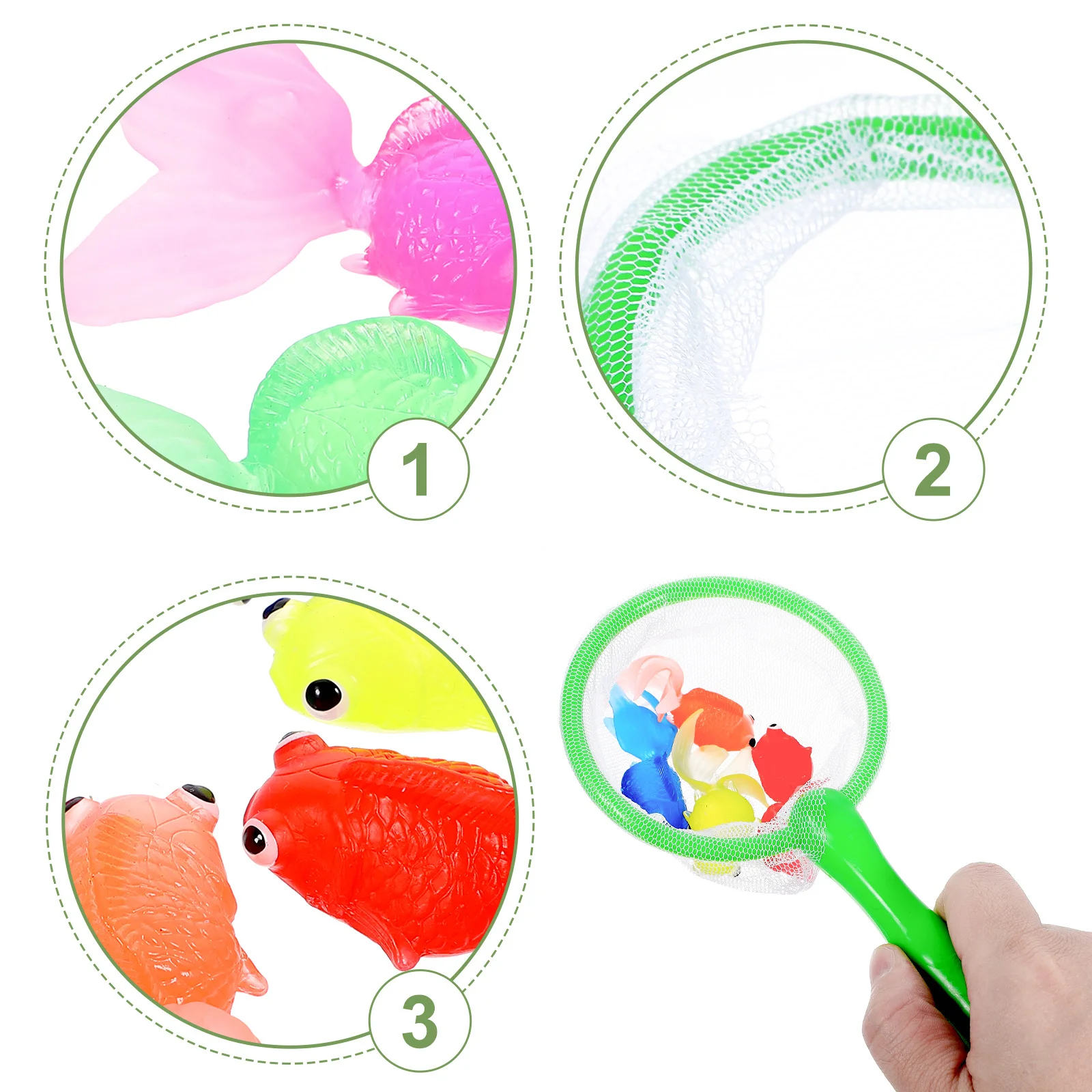 لعبة صيد السمك المطاطية المطاطية الناعمة لعبة صيد الأسماك الذهبية لعبة حمام الأطفال ألعاب حوض السمك مجموعة اللعب زخرفة تعليمية