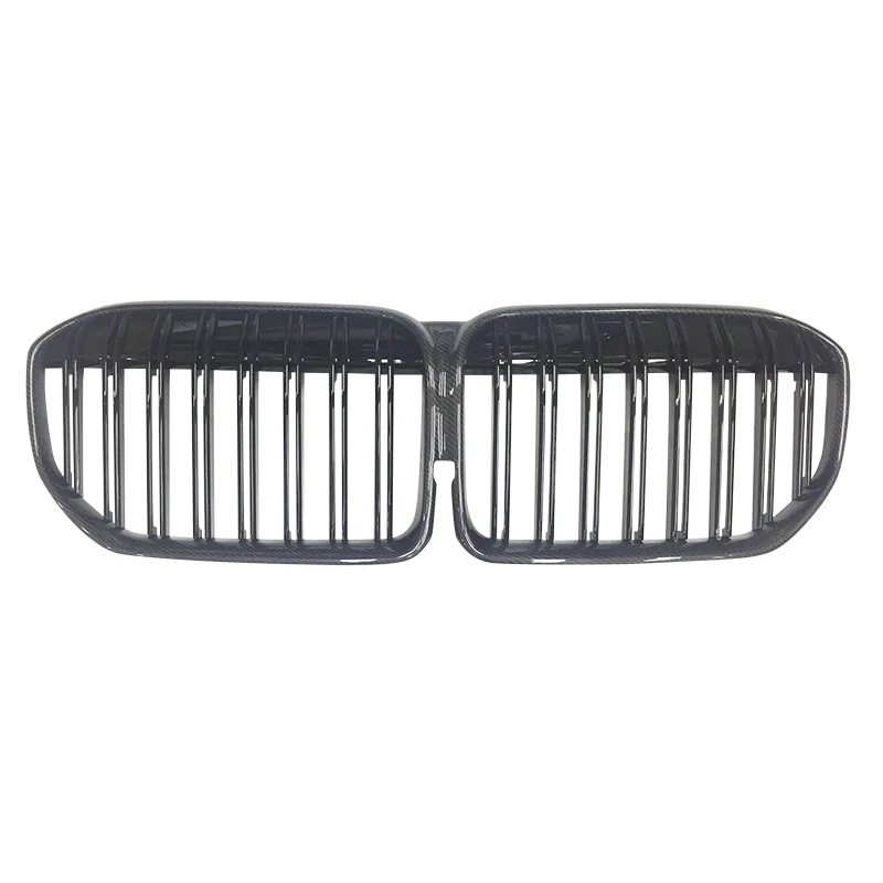 

For BMW 7 series front bumper car grille 2019 2020 2021 2022 G11 G12 carbon fiber double line