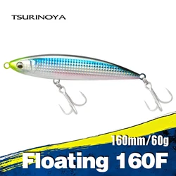 TSURINOYA 160mm 60g Topwater Pencil CRIUS 160F Boat Fishing Artificial Hard Bait For Tuna GT Trolling Wobbler Big Fishing Lure