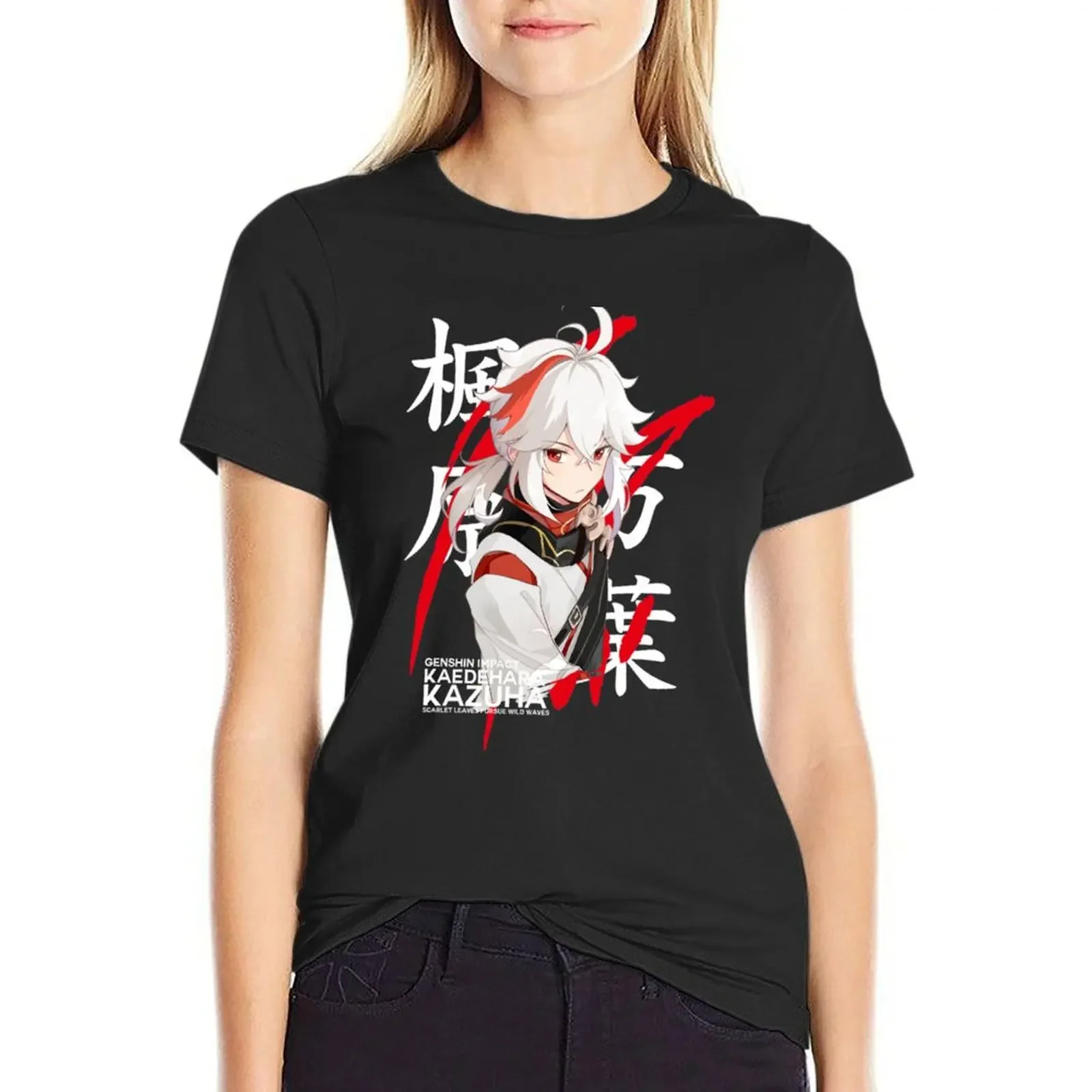 

Genshin Impact - Kaedehara Kazuha Classic T-shirt funny shirts graphic tees t-shirt dress for Women plus size sexy