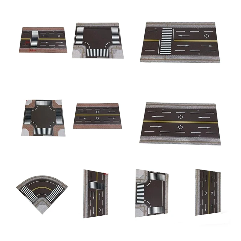 

1PCS Urban Simulation Highway Model Sheet Road Sand Table Building Materials Sidewalk DIY 1/64 Scale Landscaping Accessories