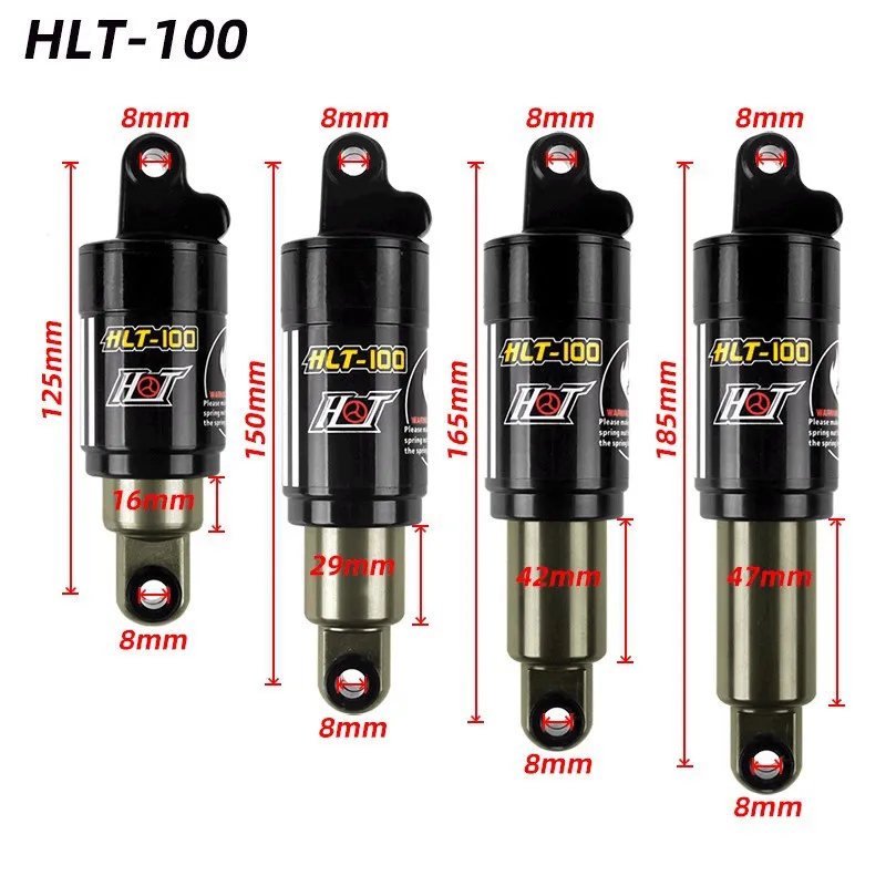 

Амортизатор HLT100 для велосипедов, электровелосипедов, снегоходов, горных велосипедов, задний амортизатор, хит продаж на международном рынке