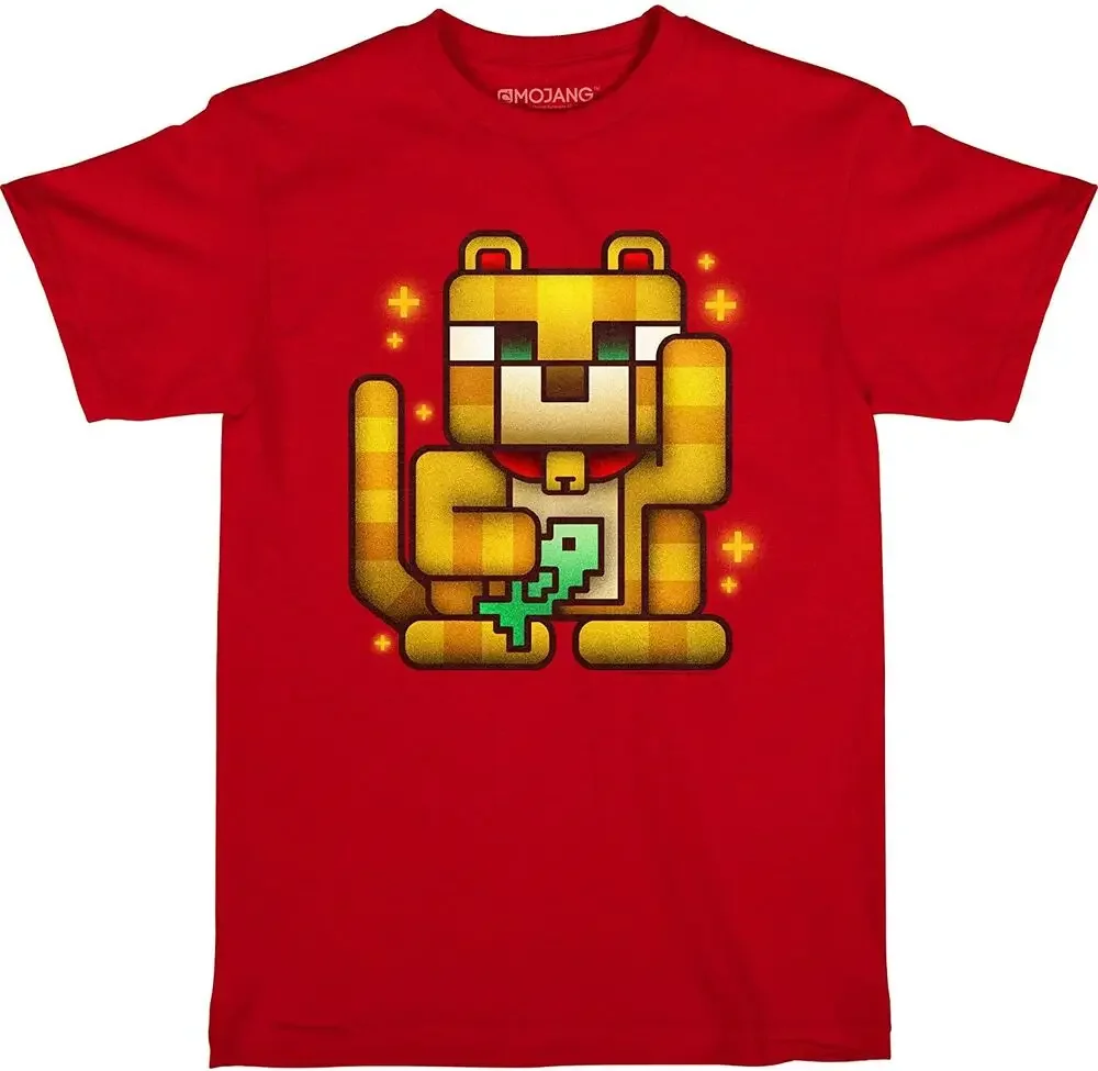 Lucky Ocelot Boys Kids Red T Shirt Official  Classic Tee Tees Y2K tops Unisex Summer Short Sleeve