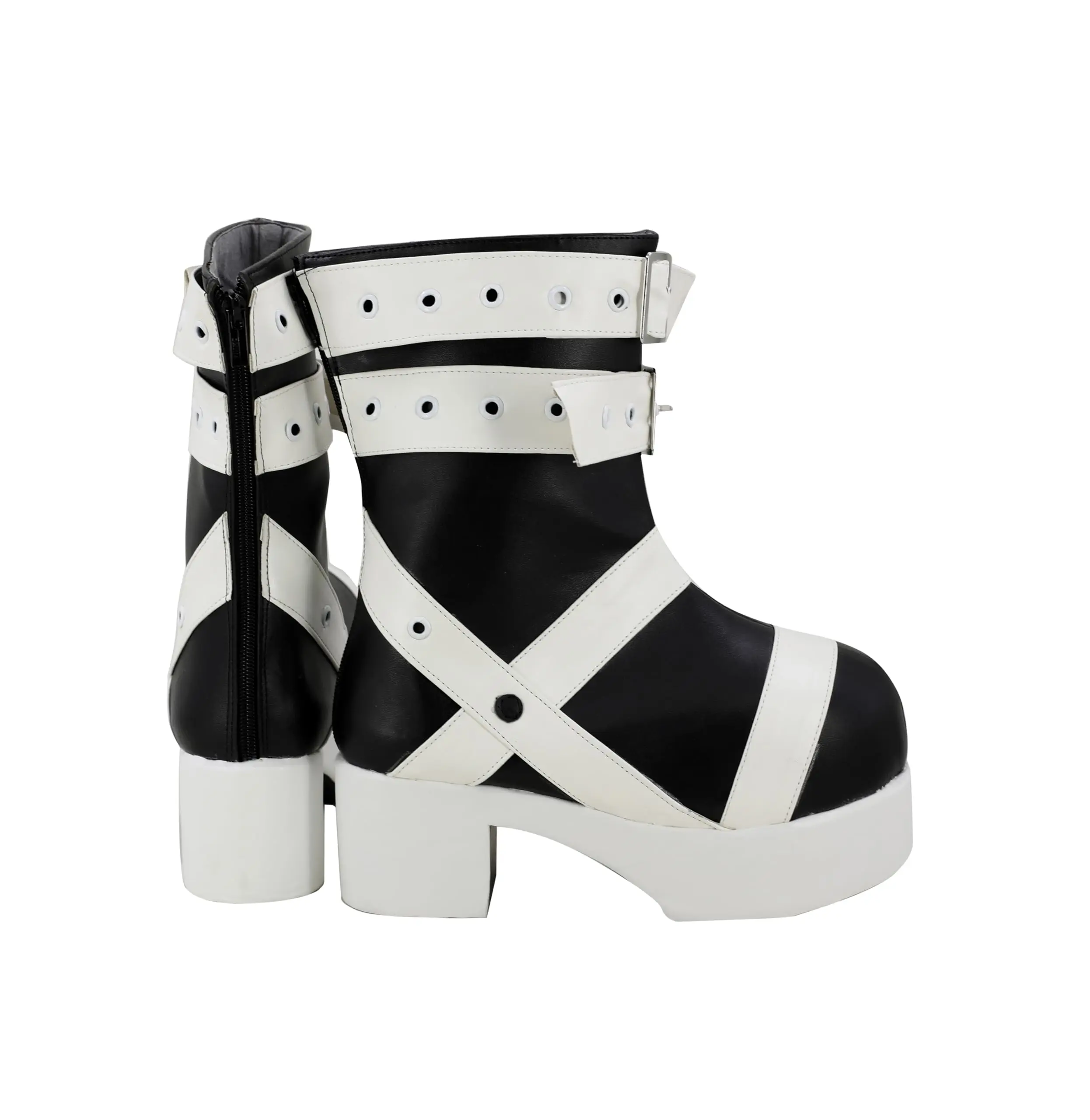 أحذية ماكا ألبارن التأثيرية أحذية بيضاء عصرية لحفلات الهالوين