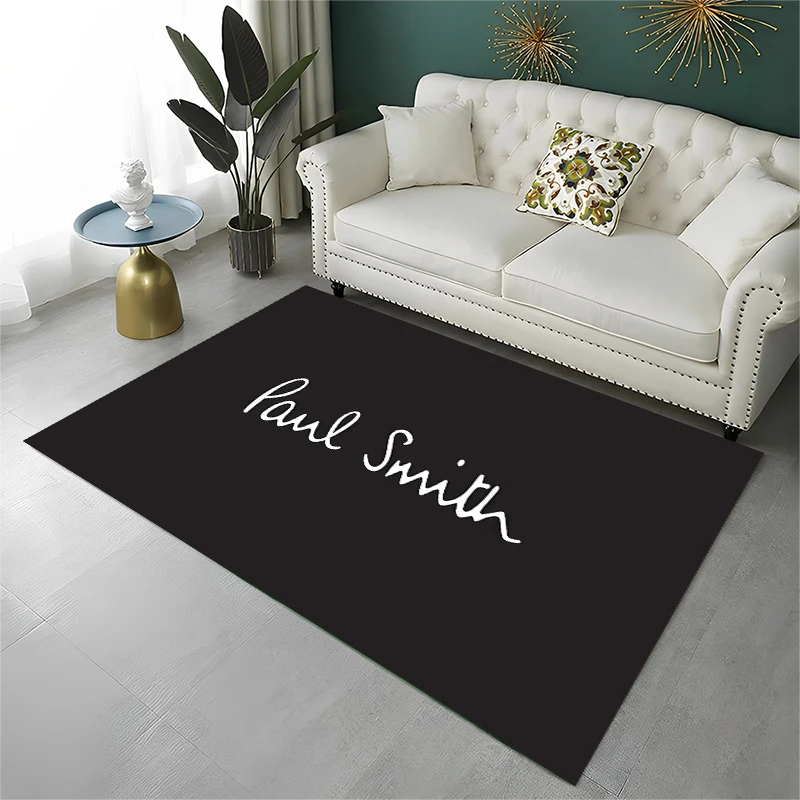 3D P-Paul S-Smit Rainbow Non-Slip Area Rug for Living Room Bedroom Playroom,Decorative Carpet Floor Mat for Home Decor Holiday