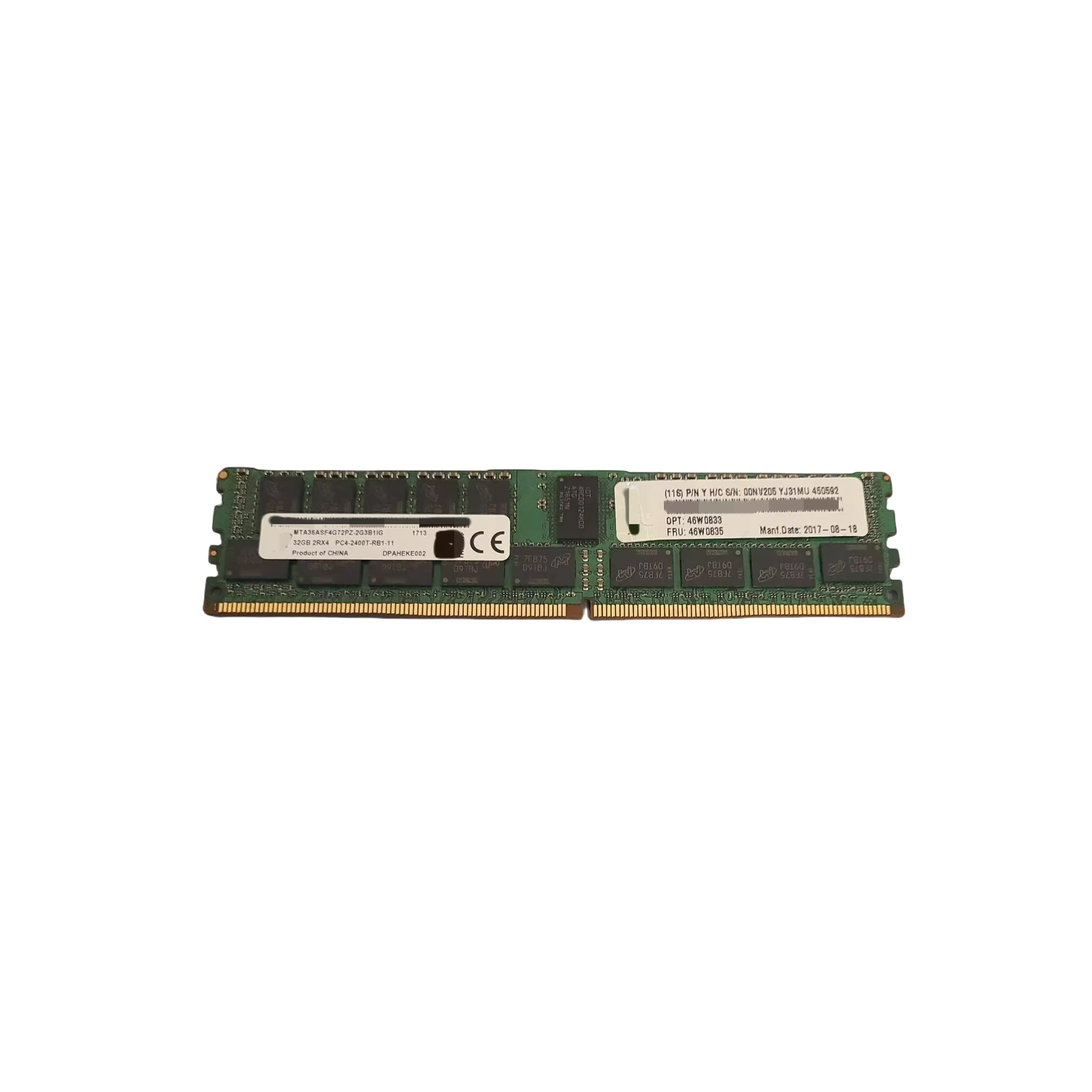 

16GB 2Rx4 PC3-12800R 1600 ECC REG M393B2G70QH0-CK0