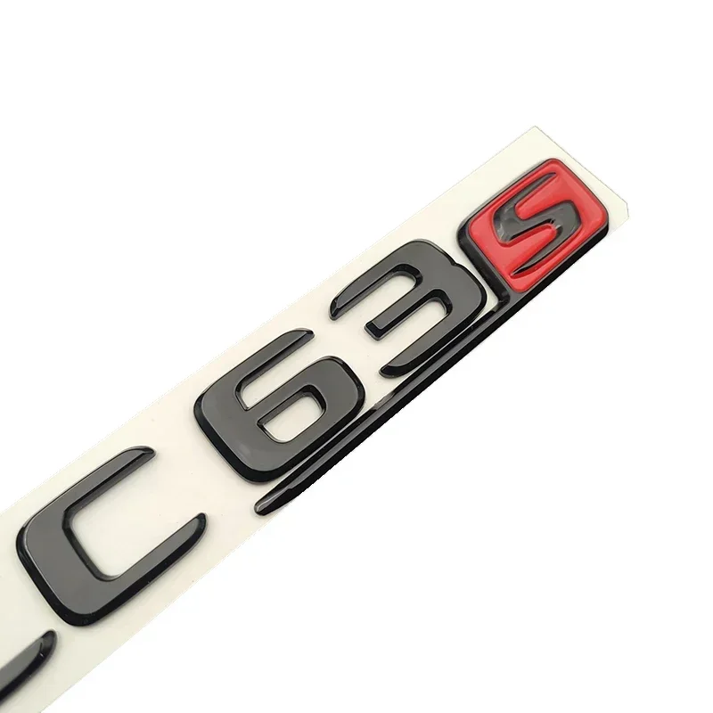 ثلاثية الأبعاد ABS كروم أسود شعار GLC63S شعار رسائل ملصق سيارة جذع شارة مائي لمرسيدس بنز GLC 63S AMG GLC 63 S اكسسوارات