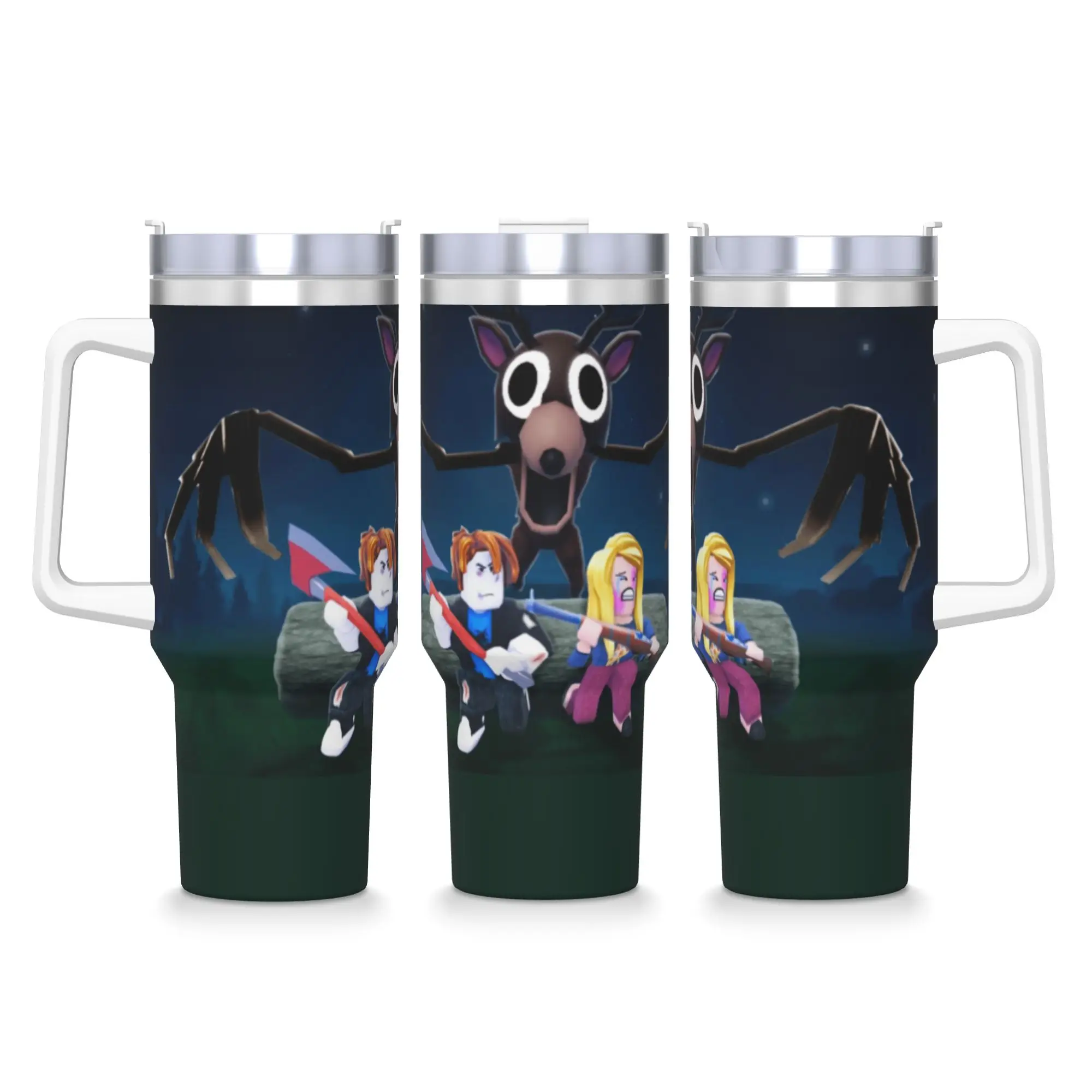 99 Nights In The Forest Tumbler  Hot Drinks Water Bottle Leakproof Stainless Steel Thermal Mug Graphic Camping Mugs Cup