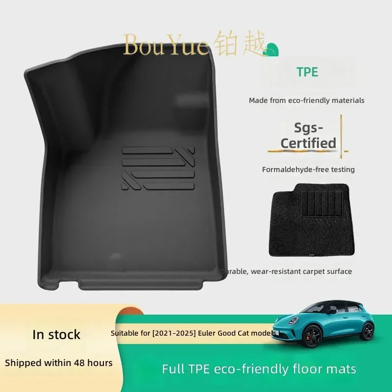 TPE Car Floor Mats for Euler Good Cat 21-25 Custom Fit All Weather Waterproof Auto Carpet Liner Trunk Mat Eco Friendly