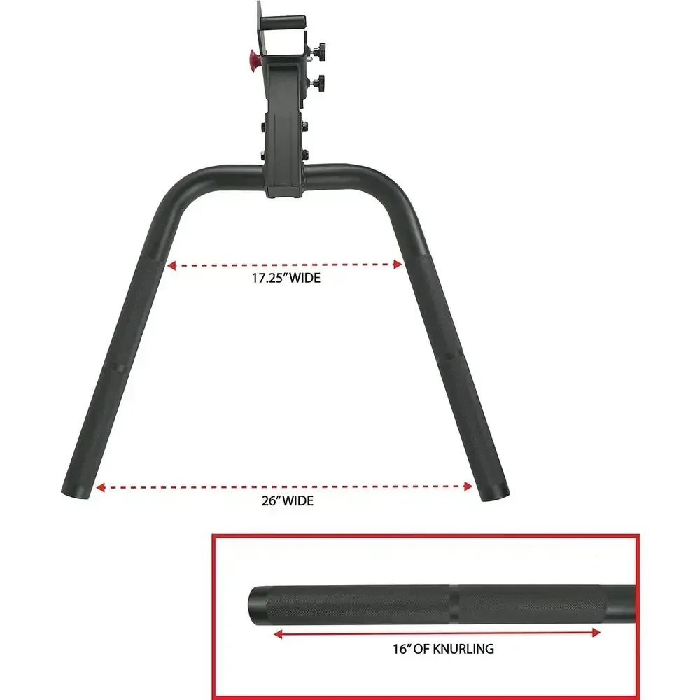 Universal Dip Handle Attachments for Power Racks and Rigs - 2 & 2.5 Upright Compatibility - Strength Training Accessory