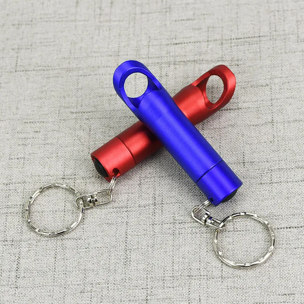 6Pcs Mini LED Torch Keychains Bottle Opener Stylish Compact Flashlight Key Holder Key Decoration for Backpack Keys Mixed Color