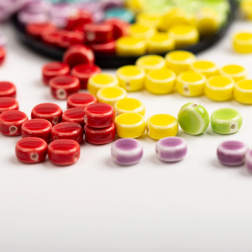 7# 20pcs HQ Small Candy Color Porcelain Beads Cute Earrings Hair Accessories Bracelet DIY Accessories 0A2#708