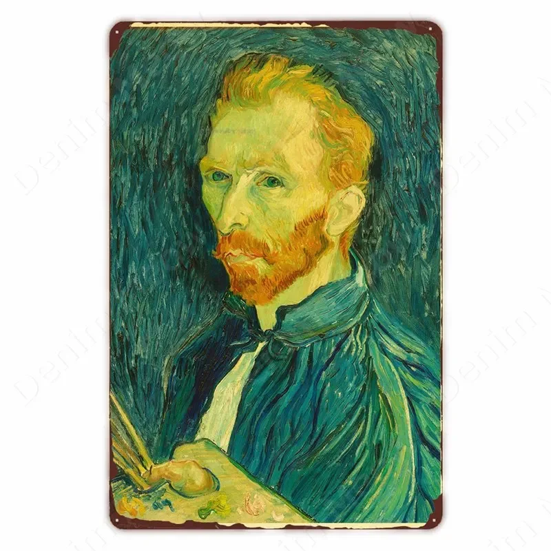 Van Gogh Painting Vintage Metal Poster, Famous Oil Painting Collection, Tin Sign, Home, Bar, Cafe Decor, Art Wall Painting, N515