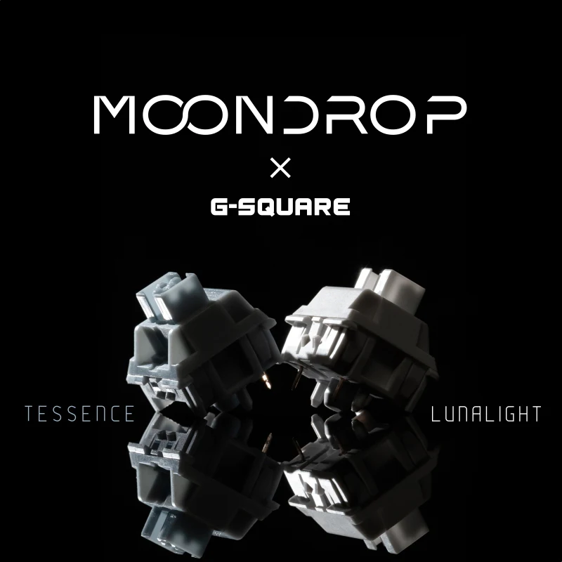 

MOONDROP X G-SQUARE MECHANICAL SWITCHES Tactile Tessence Linear Lunar Light Mechanical Keyboard Switches