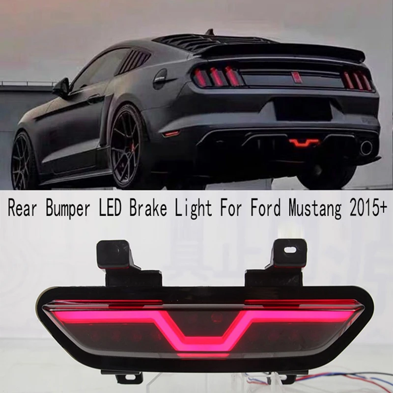 

Rear Bumper Reverse Lamp LED Brake Light Reflector Warning Lamp Fog Lights For Ford Mustang 2015+