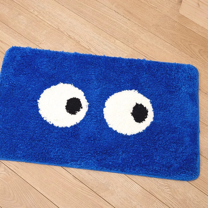 Funny Tufting Eyes Bathroom Mat Soft Bedroom Rug Carpet Bathmat Anti Slip Floor Pad Doormat Aesthetic Home Room Decor