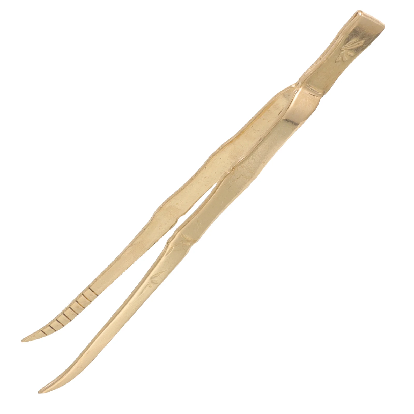 

Incense Tong Bamboo Style Brass Charcoal Tweezers Thick Handle Lightweight Anti-Scalding for Indoor Church Incense
