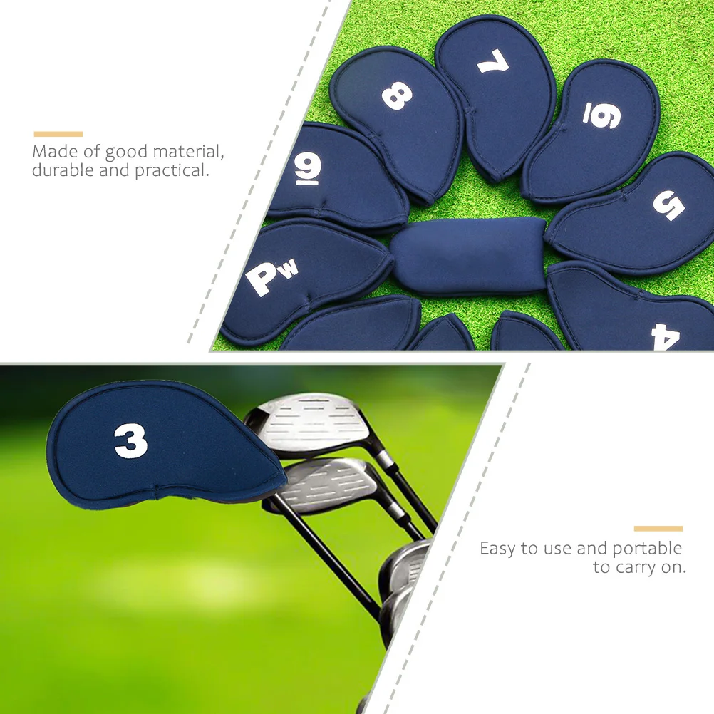 

Golf Club Covers Thickened Headcover Dust proof Protector Golfing Accessory Portable Case Fits Most Clubs Travel