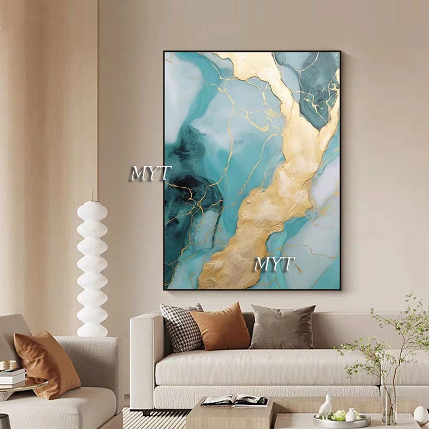 

Heavy Gold Foil Handmade Abstract Art Simple Oil Painting Designs Frameless China Imports Home Decor Canvas Wall Pictures