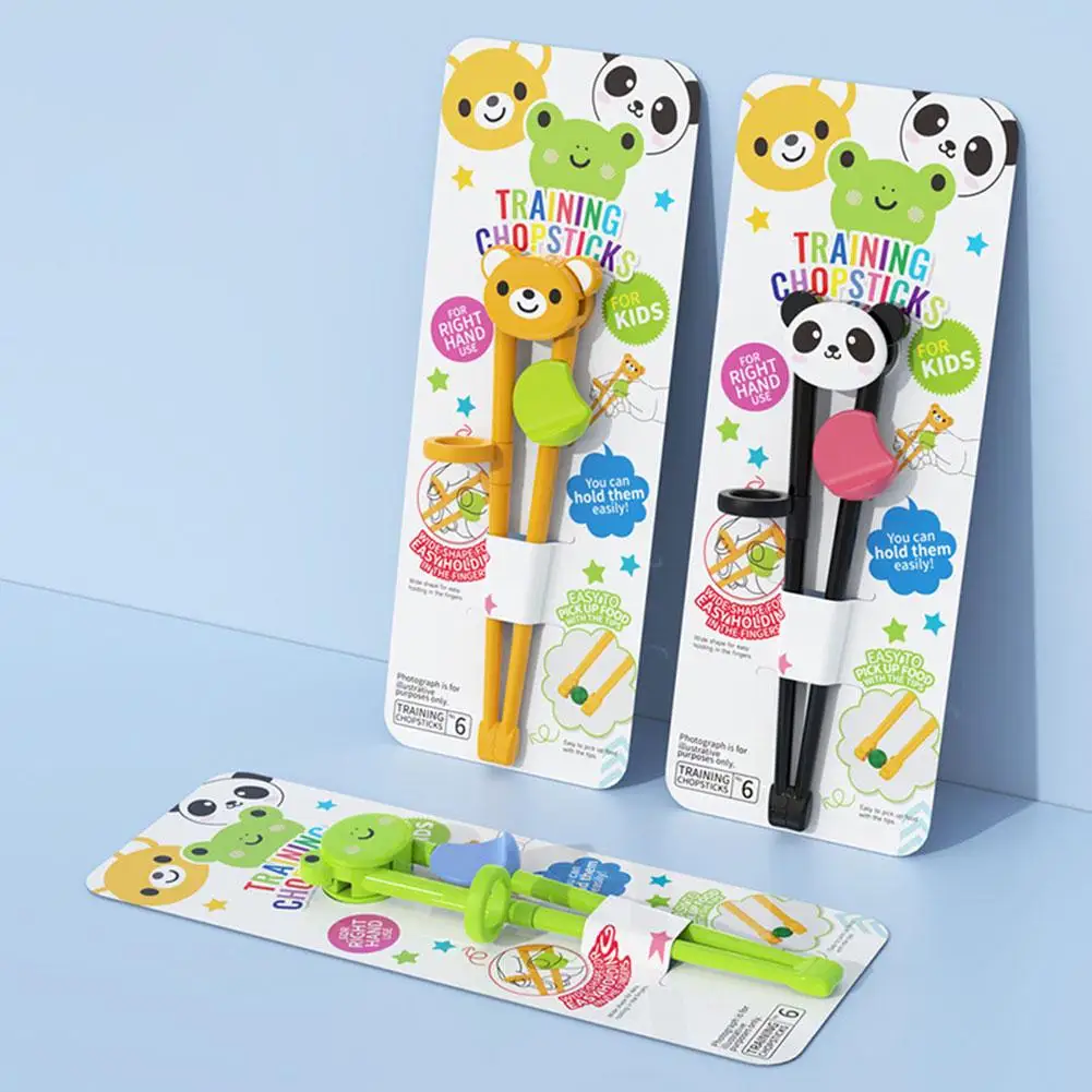 New Cartoon Animal Chopsticks Cute Bear Panda For Baby Children Learning Chopsticks Training Tableware Food Safety