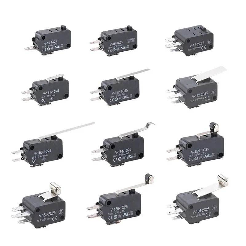 V-15 /151 /152 /153 /154 /155/156 Series Microswitch V-155-1C25 Limit switch 156 Mechanical stroke Switch Contact