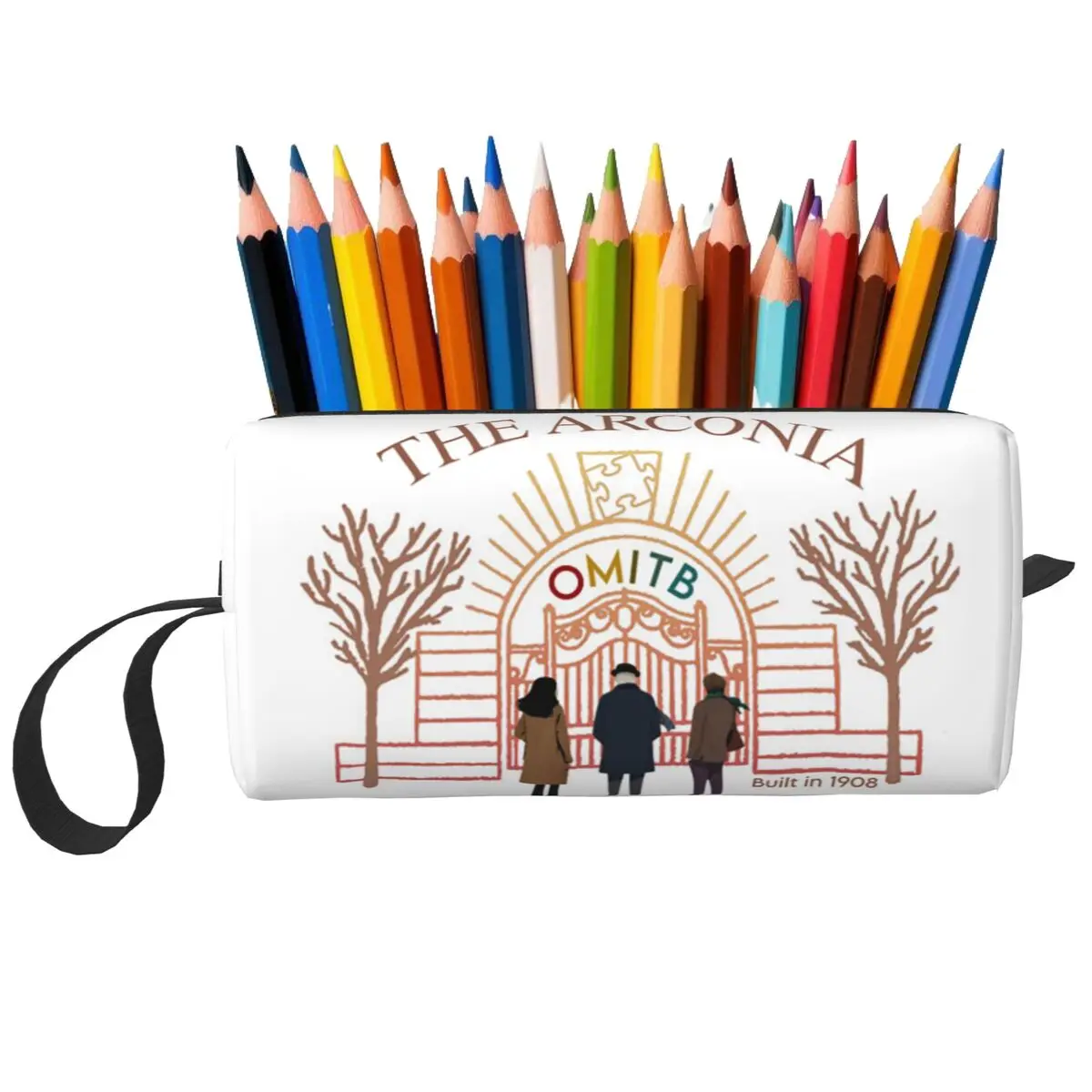 The Arconia Only Murders In The Building 1908 Pencil Case Pen Box Pencil Bag Stationery Supplies Travel Women Cosmetic Bag