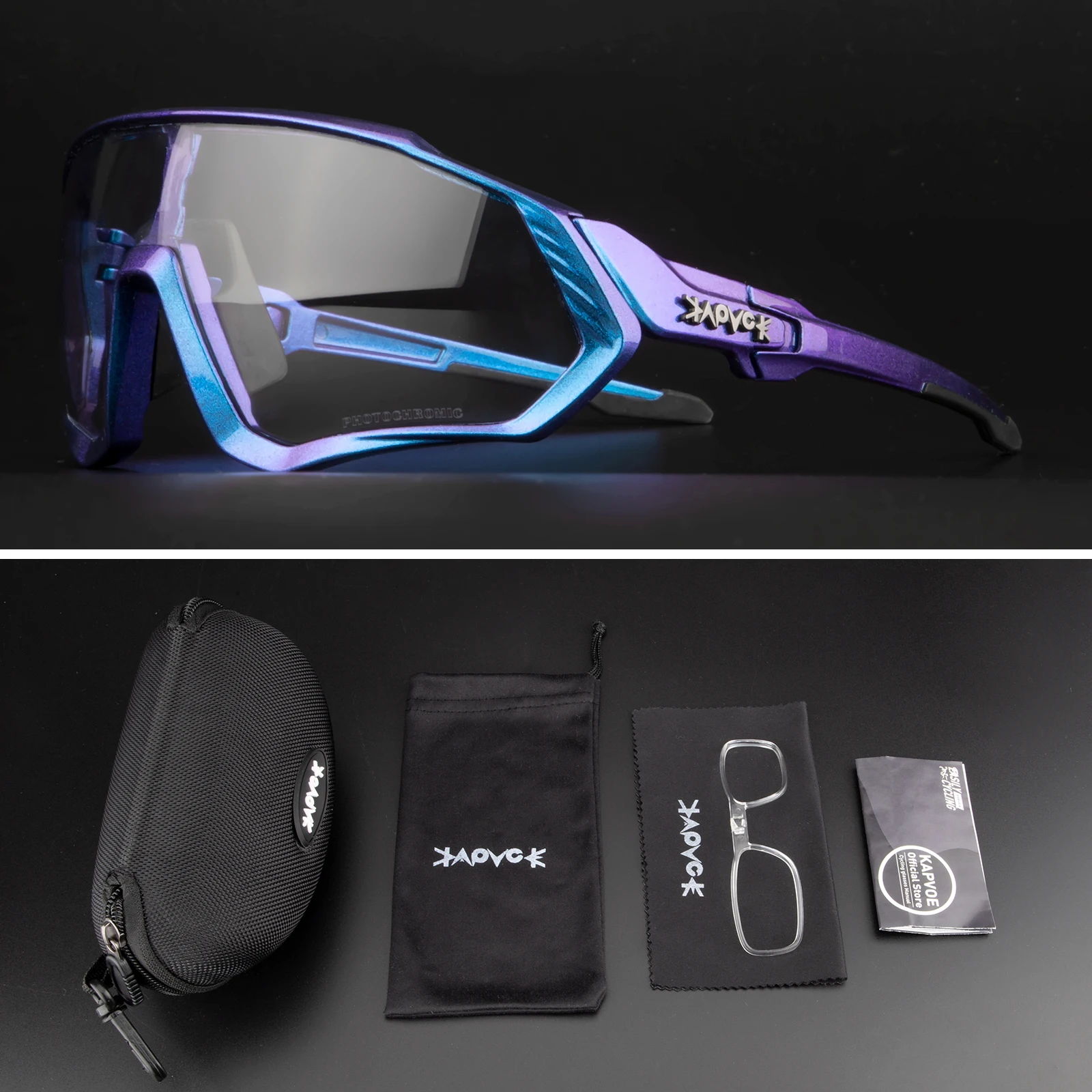 

Kapvoe фотохромные велосипедные солнцезащитные очки для мужчин и женщин, дорожные MTB, горные велосипедные очки, очки для велоспорта, спортивные очки для пешего туризма