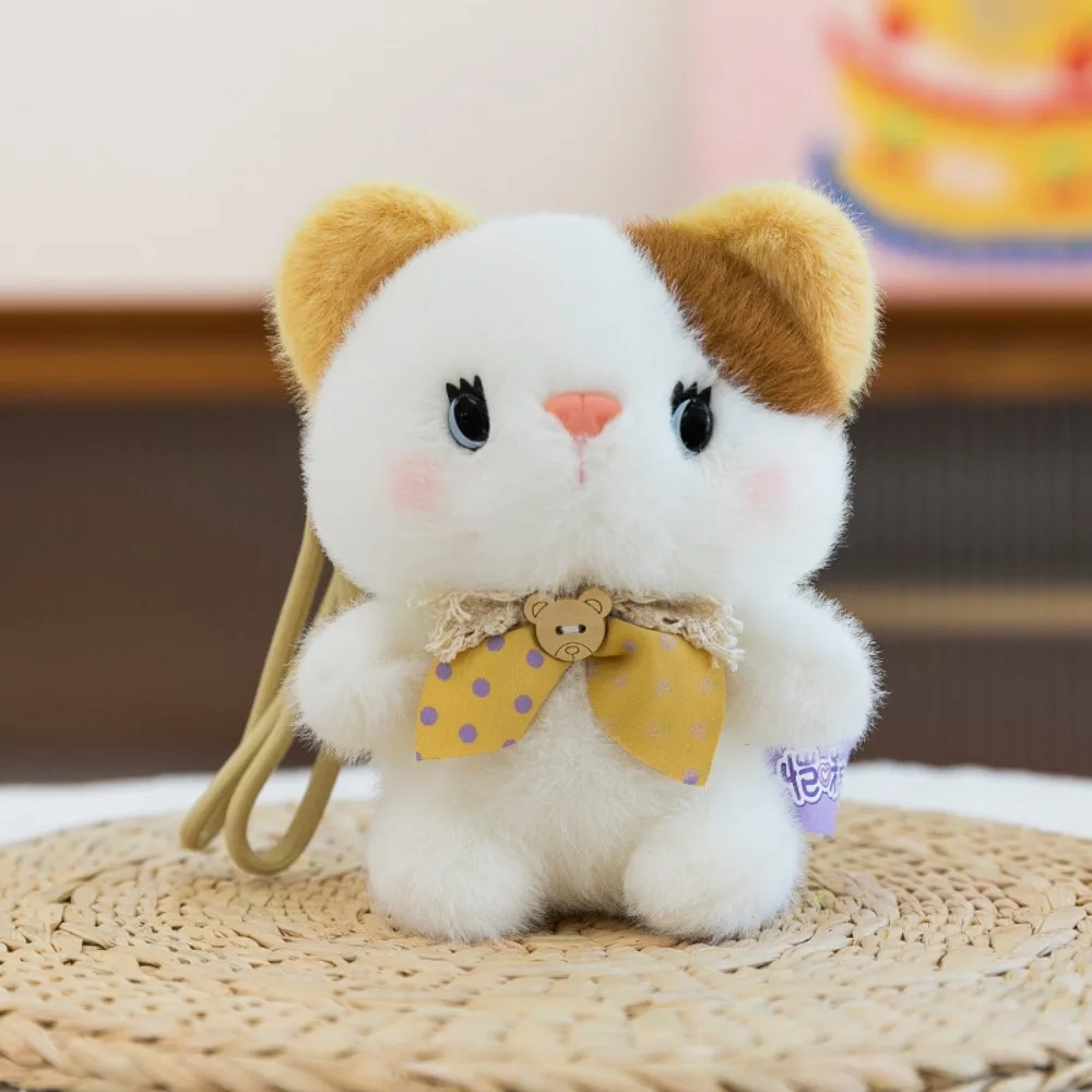 

Cute Little Bear Animal Doll Pendant Rabbit Fluffy Cat Plush Toy Keychain Mouse Soft Dog Plush Doll Keychain Birthday Parties