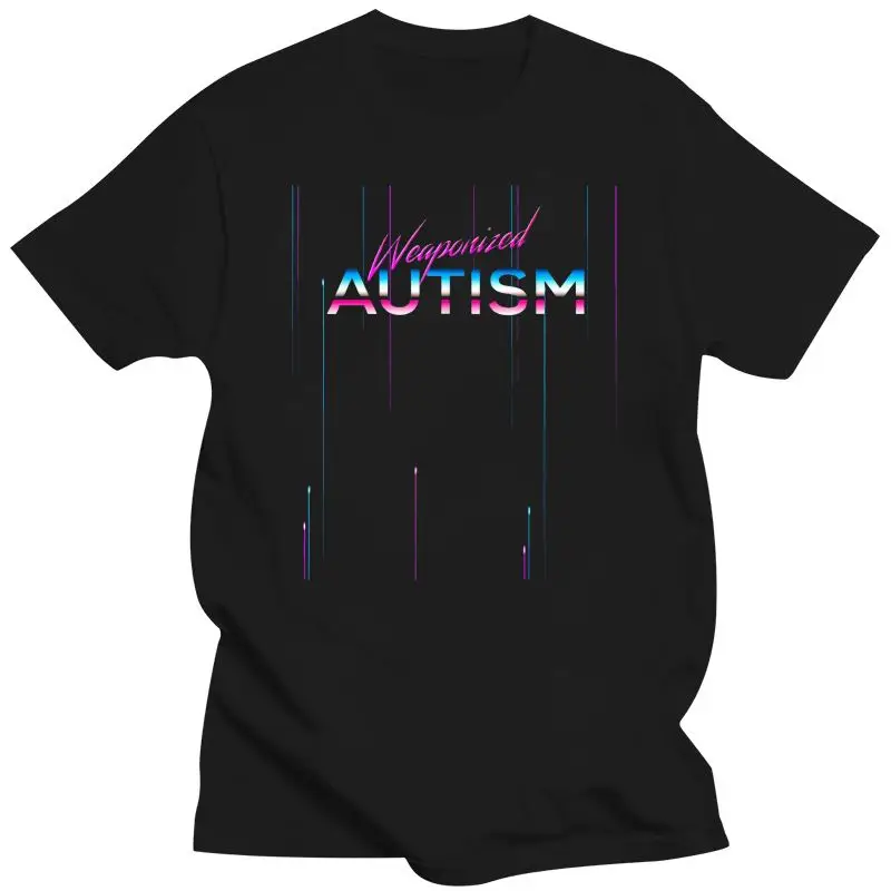 2022 New Weaponized Autism Shirt Disco Style Funny 80S Aesthetic Gift