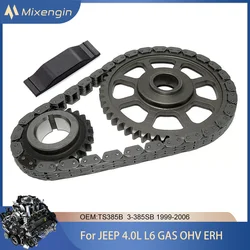 Engine Parts Timing Chain Kit For Jeep Grand Cherokee Wrangler Cherokee 4.0 L T L6 GAS OHV ERH 1999-2006 TS385B 73148 53010557AA